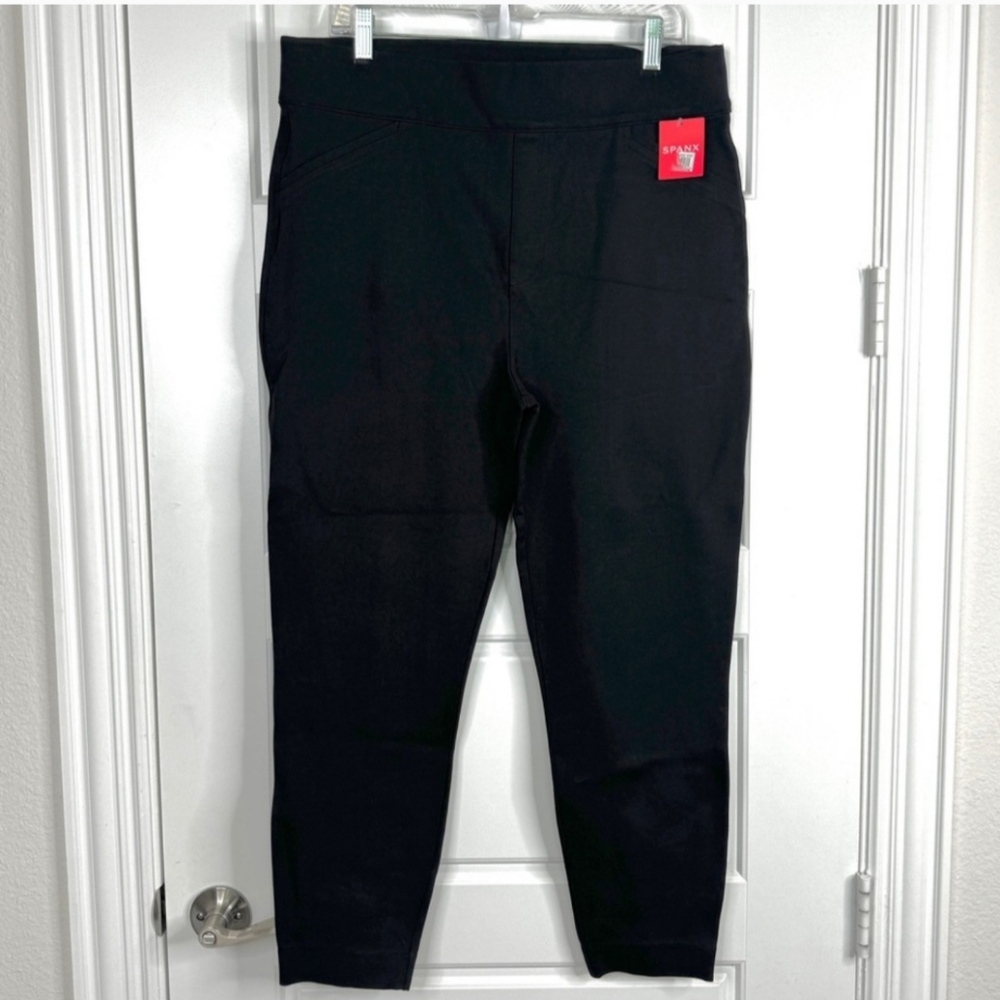 SPANX The Perfect Back Seam Skinny Pants Black NEW Size 1X
